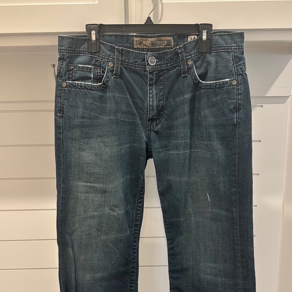 BKE Carter Jeans with Vintage Fading size 34x30